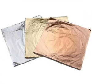 Gold, Silver & Copper Leaf - 140 x 140mm