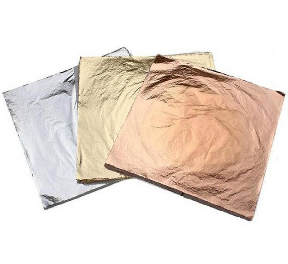 Gold, Silver & Copper Leaf - 140 x 140mm