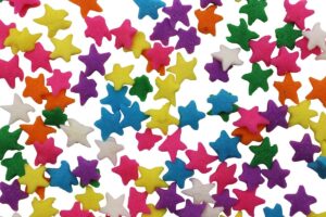 Pastel Stars Sugar Decor
